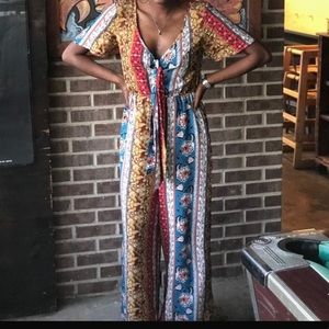 Printed Band of Gypsies Jumpsuit